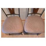 Pair of Quality Wood and Metal Dining Chairs