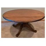 Large Casual Round Coffee Table