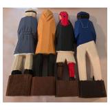 Old Salts Collection Figure + Four Carved Wooden Nautical Figures