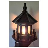 Welcoming Lighted Wooden Lighthouse Decor