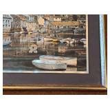 Stunning Set of Framed Foil Art