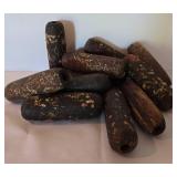 Vintage Wooden Boat Net Floats & Nautical Decor