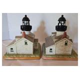 Pair of Matching Lefton Lighthouse Displays