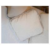 Lovely Textured Cream Upholstered Sofa