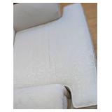 Textured Cream Upholstered Armchair