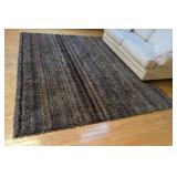 Grey Tone Shag Area Rug