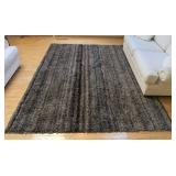 Grey Tone Shag Area Rug