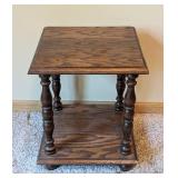 Petite Vintage Wood Side Table/Stand