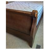 Queen Size Wood Sleigh Bed Frame