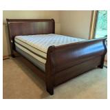 Queen Size Wood Sleigh Bed Frame