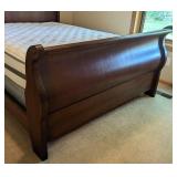 Queen Size Wood Sleigh Bed Frame