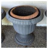 Four Plastic Patio Planters