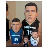 Timberwolves Szczerbiak and Madsen Nesting Dolls
