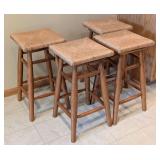 Virginia House Rush Seat Counter Height Stool Set