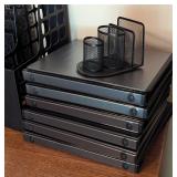 Assorted Office Organizers and Binders