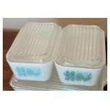 Pyrex Amish Butterprint Fridgie Set / Pyrex Amish Butterprint Complete Refrigerator Set
