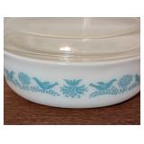 Vintage Pyrex Bluebird Casserole Dish