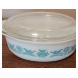 Vintage Pyrex Bluebird Casserole Dish