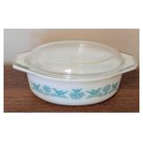 Vintage Pyrex Bluebird Casserole Dish