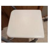 Folding White Barstool