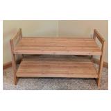 Wood Shoe Storage Shelf
