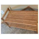 Wood Shoe Storage Shelf