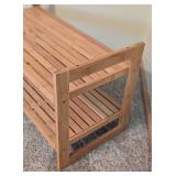 Wood Shoe Storage Shelf