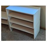 White Wood Shoe Shelves