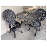 Pretty Metal Patio Bistro Set