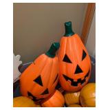 Fall and Halloween Pumpkins and Wreaths