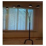 Black Five Arm Floor Lamp