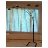 Black Five Arm Floor Lamp