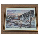 Small Framed Union Hill Print by Trevor Eckhoff