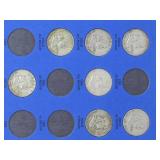 Benjamin Franklin Half Dollar collector Collection  folio:  Starting 1948
