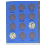 LIBERTY STANDING HALF DOLLAR  Collection 1916 to 1936 | 11 coins