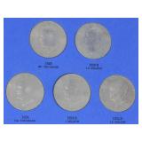 PEACE TYPE SILVER DOLLAR Collection 1921 to 1935 |  17 Silver Dollars