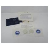 1971 Eisenhower Uncirculated Silver Dollar | 2 sealed uncirculated  40% silver dollar coins