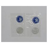 1971 Eisenhower Uncirculated Silver Dollar | 2 sealed uncirculated  40% silver dollar coins