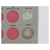 LIBERTY STANDING HALF DOLLARS Collection 1916-1947 Dansco folio | 32 Half-Dollars