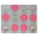 LIBERTY STANDING HALF DOLLARS Collection 1916-1947 Dansco folio | 32 Half-Dollars