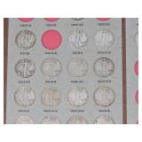 LIBERTY STANDING HALF DOLLARS Collection 1916-1947 Dansco folio | 32 Half-Dollars