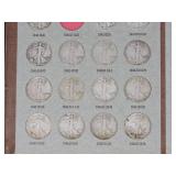 LIBERTY STANDING HALF DOLLARS Collection 1916-1947 Dansco folio | 32 Half-Dollars