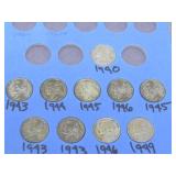JEFFERSON NICKELS 1940s |  10 Nickels