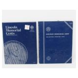 2 Folio bundle: LINCOLN MEMORIAL CENTS Collection starting 1959 | 72 Pennies