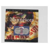 Uncirculated US MINTED QUARTER DOLLAR, MINNESOTA no 32 of 50 | 2 Quarter Dollar coins