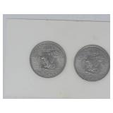 1971 EISENHOWER SILVER DOLLARS, circulated | 2 silver dollars