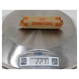 Mystery lot: $10 roll of old  silver Quarters: 227 gr