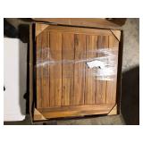 Noble House DellaTeak Finish Rectangle Wood Outdoor Patio Dining Table  Customer Returns See Pictures