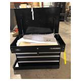 Husky  33 in. W 4-Drawer Mechanics Tool Utility Cart in Gloss Black Customer Returns See Pictures