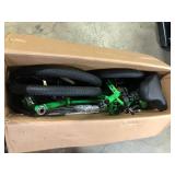 VEVOR Folding Adult Tricycle 24 in. 7-Speed Adult Folding Trikes Carbon Steel 3 Wheel Cruiser Bike, Green  Customer Returns See Pictures
